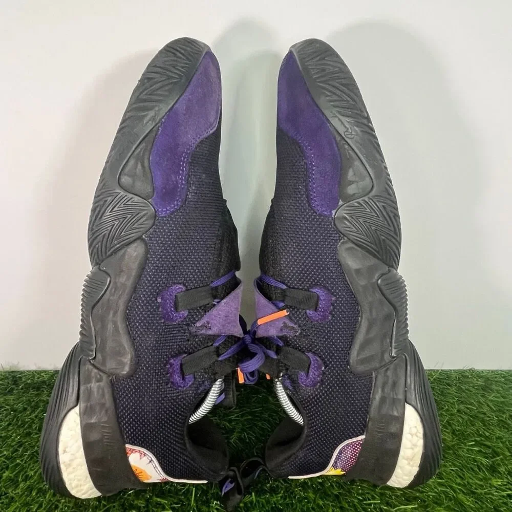 Adidas Men's Trae Young 1 ‘Black Team College Purple’ Sneakers Size 12 - Picture 6 of 9